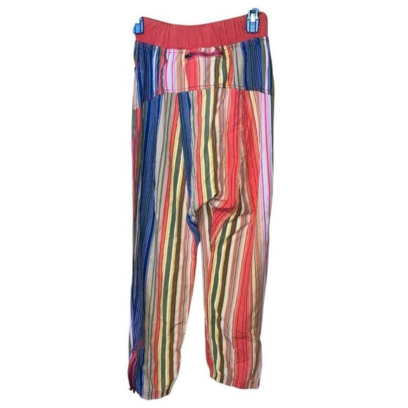 FREE PEOPLE MOVEMENT Sz XS SIDE STEP HAREM PANTS STRIPED PULL ON TIGER LILY #752 - Picture 3 of 16